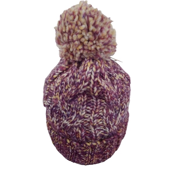 Earthbound Trading Co. Purple Chunky Cable Knit Hat - Picture 5 of 8